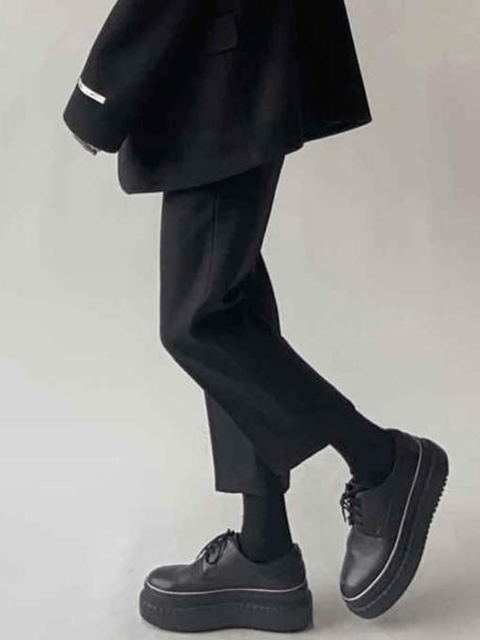 RELAXED STRAIGHT-LEG TROUSERS st1019