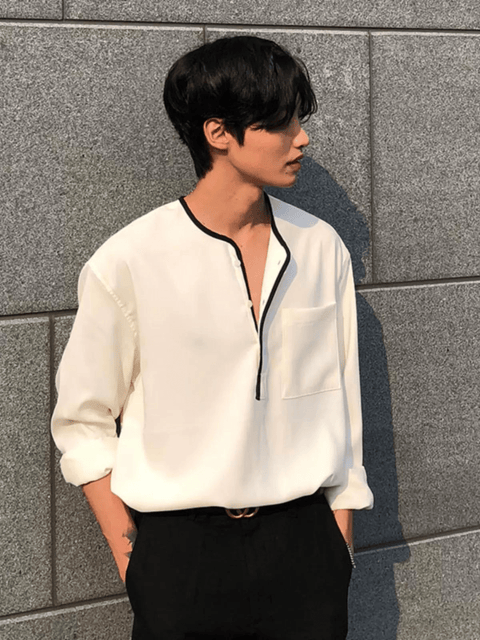 CREW NECK CASUAL SHIRT st2045