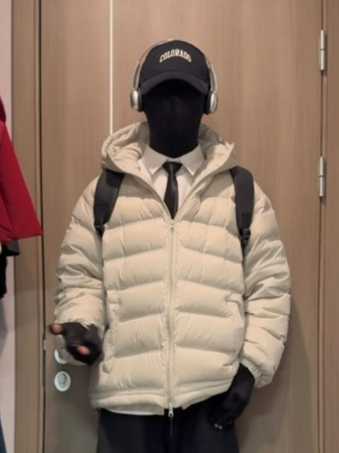 BASIC HOODED DOWN JACKET TT060