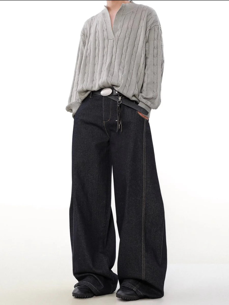 [MADWITCH] WIDE-LEGGED LOOSE JEANS ST1050