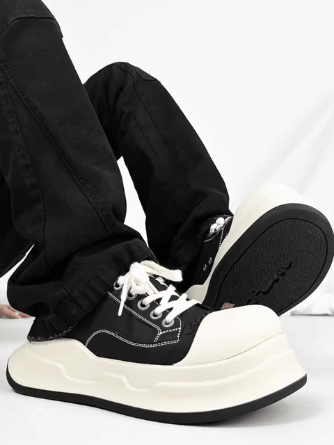 흑백 둥근 머리 신발 st2185