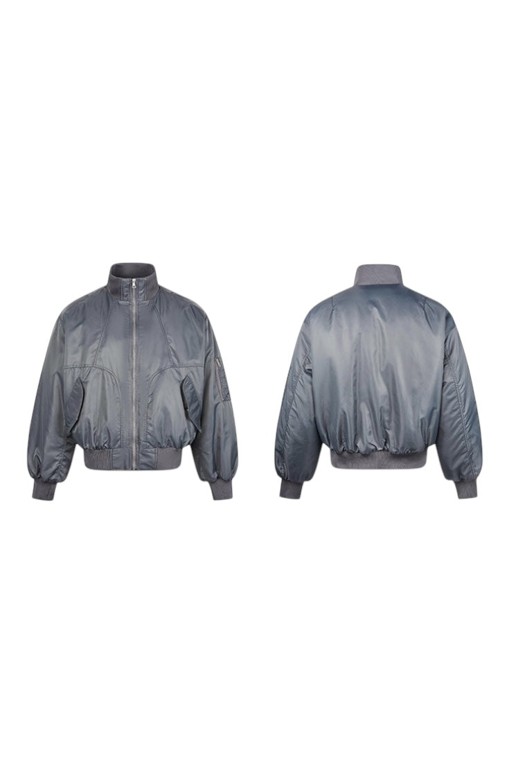[NECOYEP] VINTAGE BOMBER PUFFER JACKET ST2053