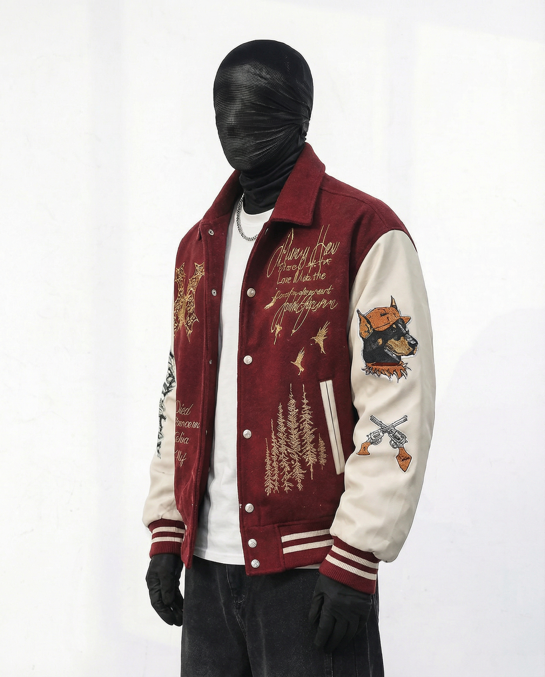 [WK] 패치 바시티 자수 재킷 st5030