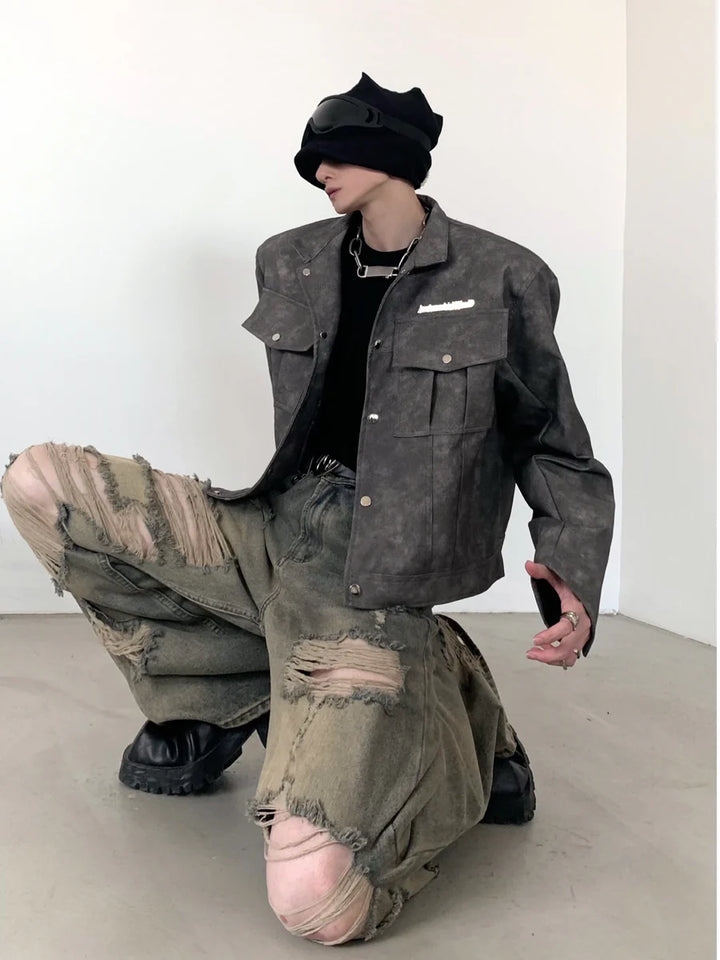[AUTUMNWIND] VINTAGE WASHED HIGH STREET JEANS ST1192