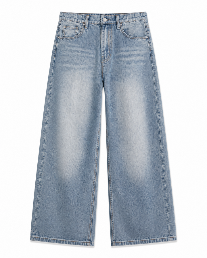 DRAPE WASHED JEANS MT089