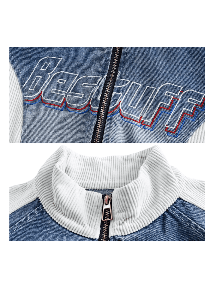 [XPKAEAX] denim loose trend white jacket st1906