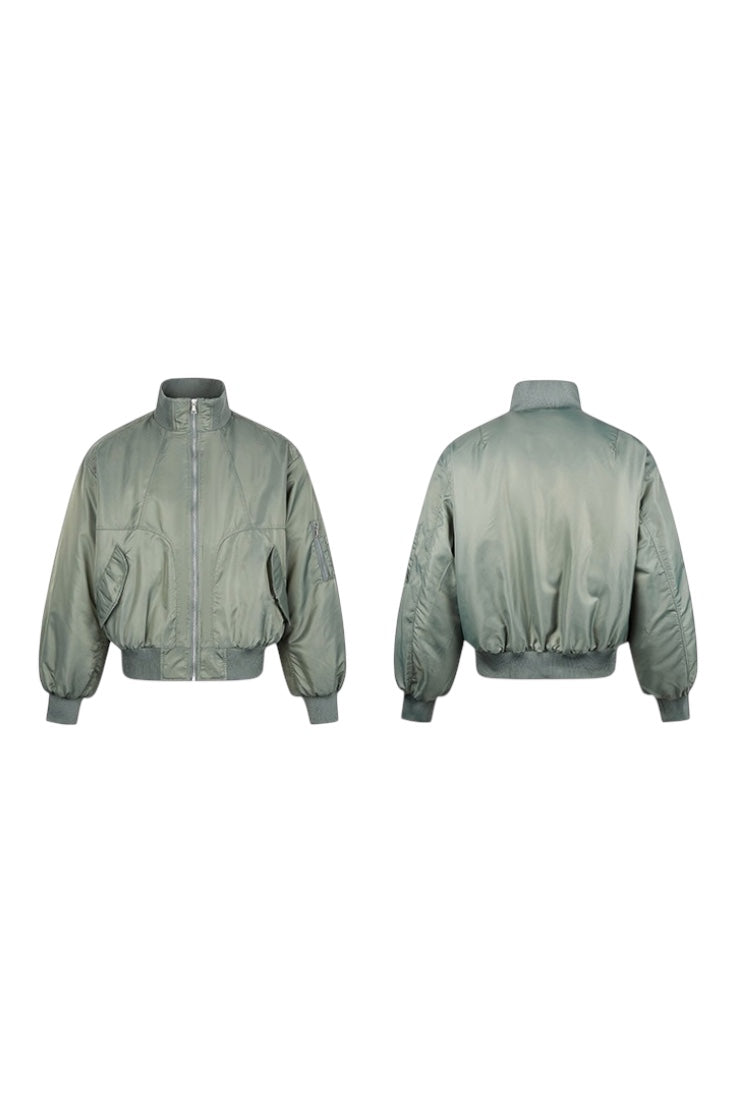 [NECOYEP] VINTAGE BOMBER PUFFER JACKET ST2053