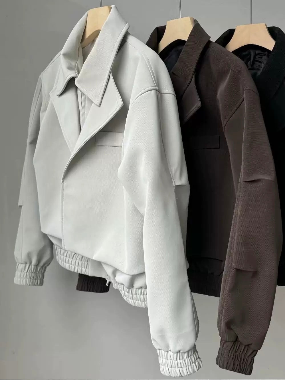 टेक्सचर्ड पैनल्ड पैडेड जैकेट st5034