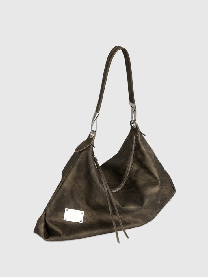 [LUCKYSTUDIO]LARGE SOFT LEATHER SHOULDER CROSSBODY BAG ST1056