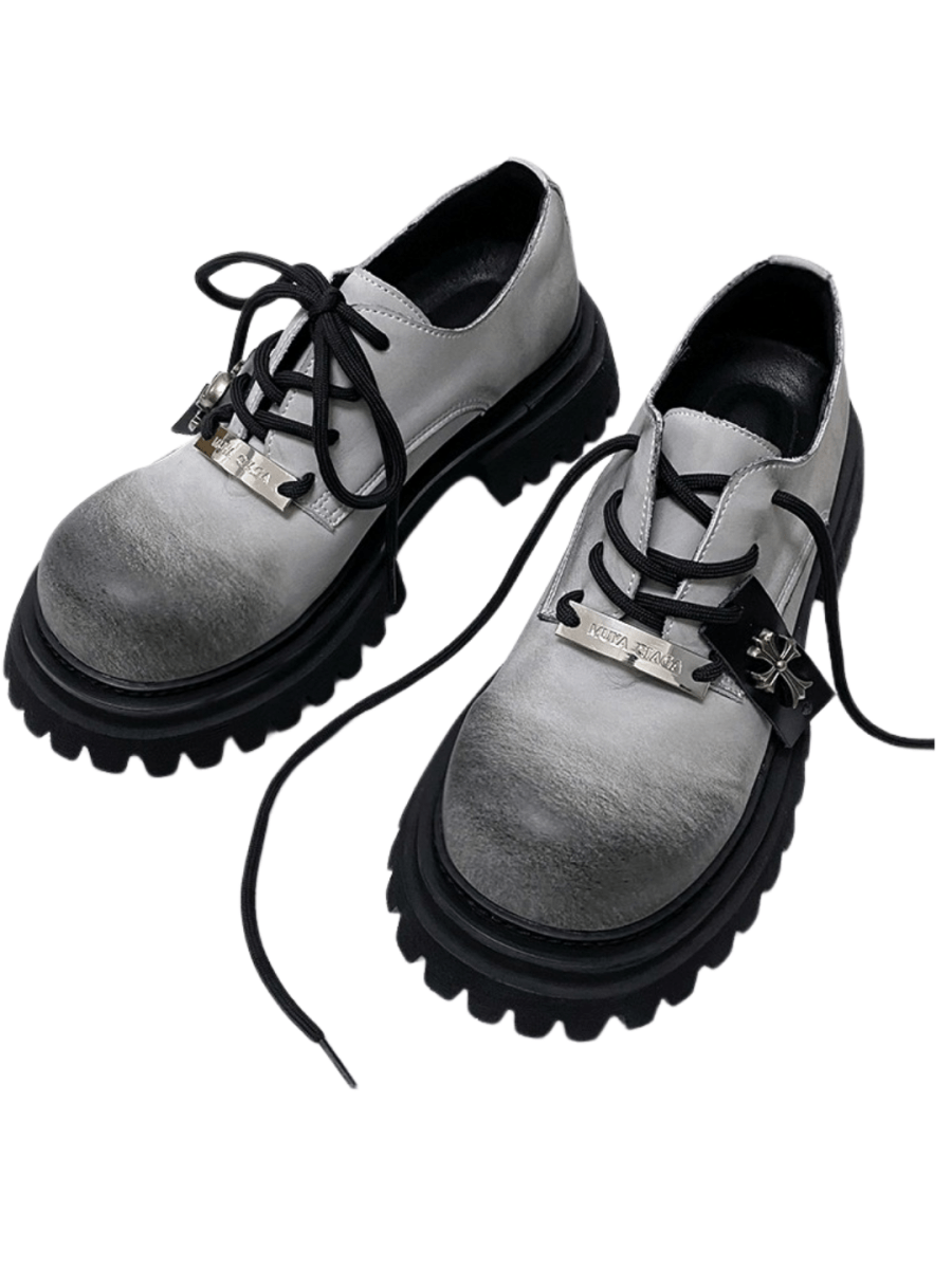 Punk Rocker Shoes punk rock Derby shoes st2815 – stepblock