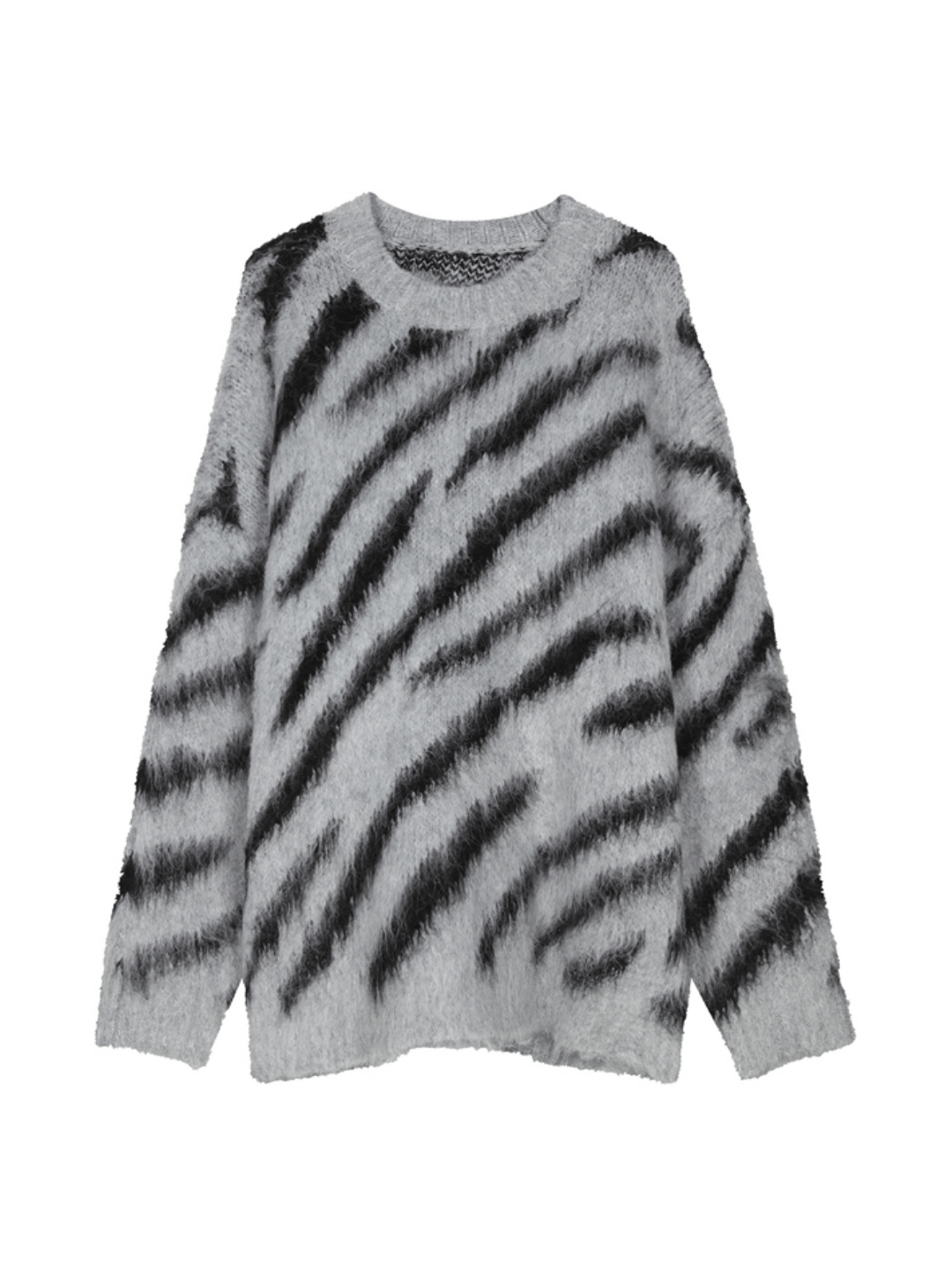 [XXXHOT] Zebra Pattern Mohair Sweater ST1540