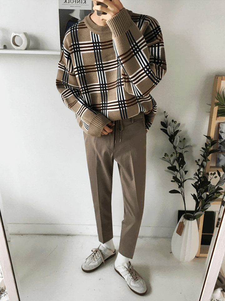 [MRCYC] Plaid Overknit st1623