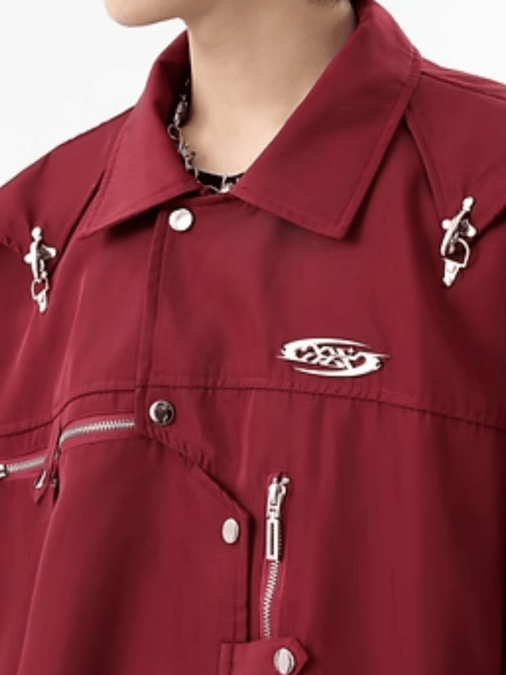 【TREND ST】niche design metal jacket st2854