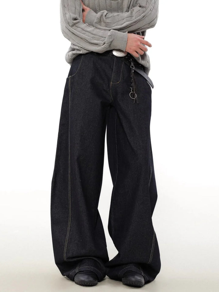 [MADWITCH] WIDE-LEGGED LOOSE JEANS ST1050