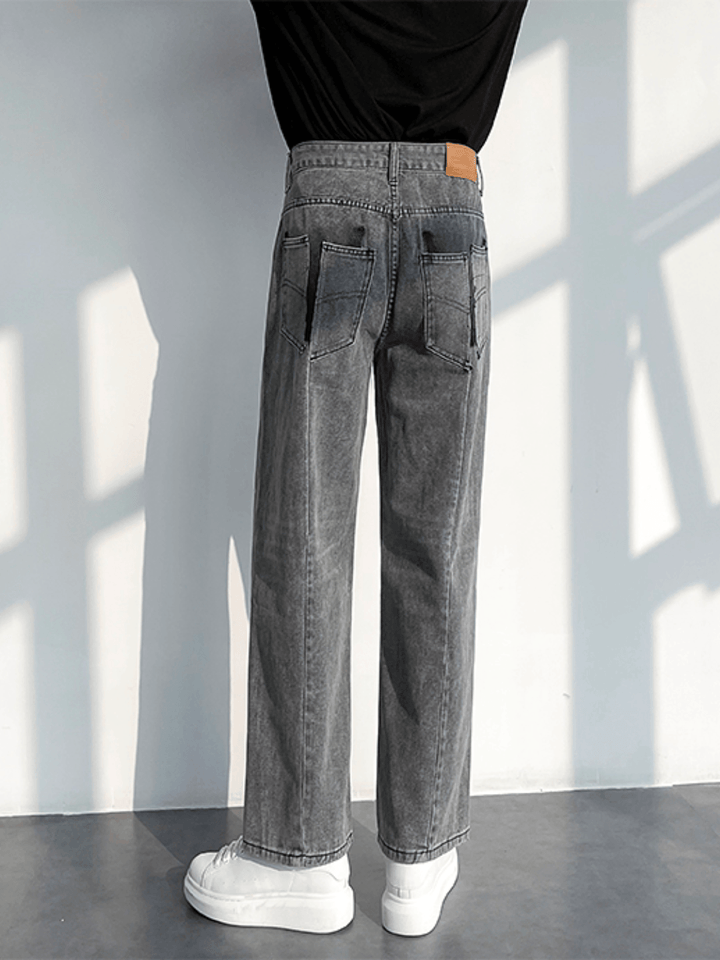 [HOHO] Loose Straight Denim Pants st1234