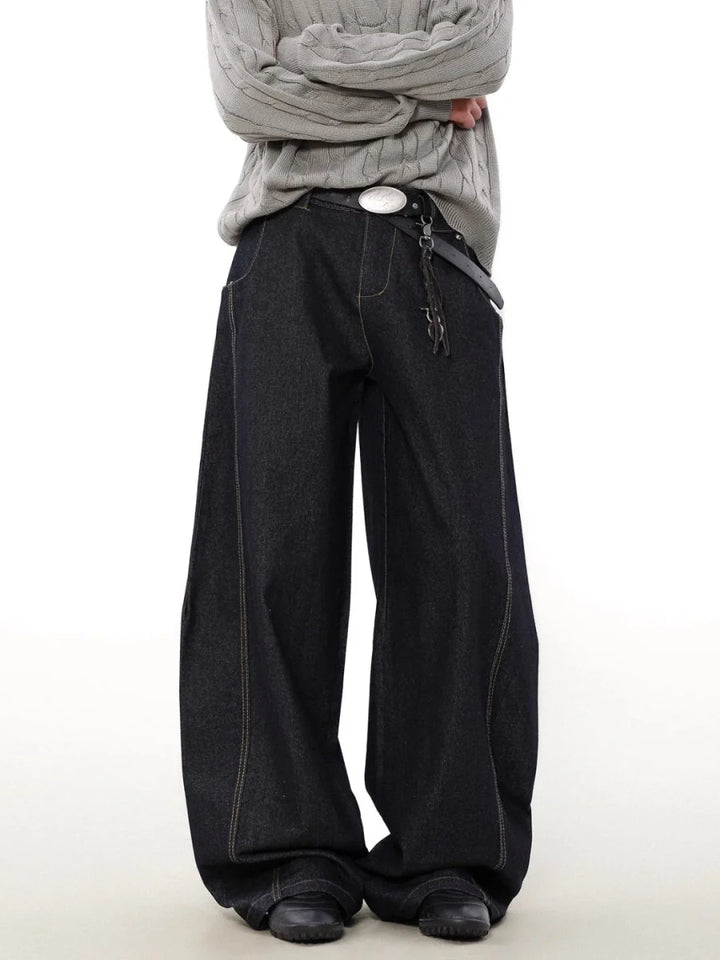 [MADWITCH] WIDE-LEGGED LOOSE JEANS ST1050