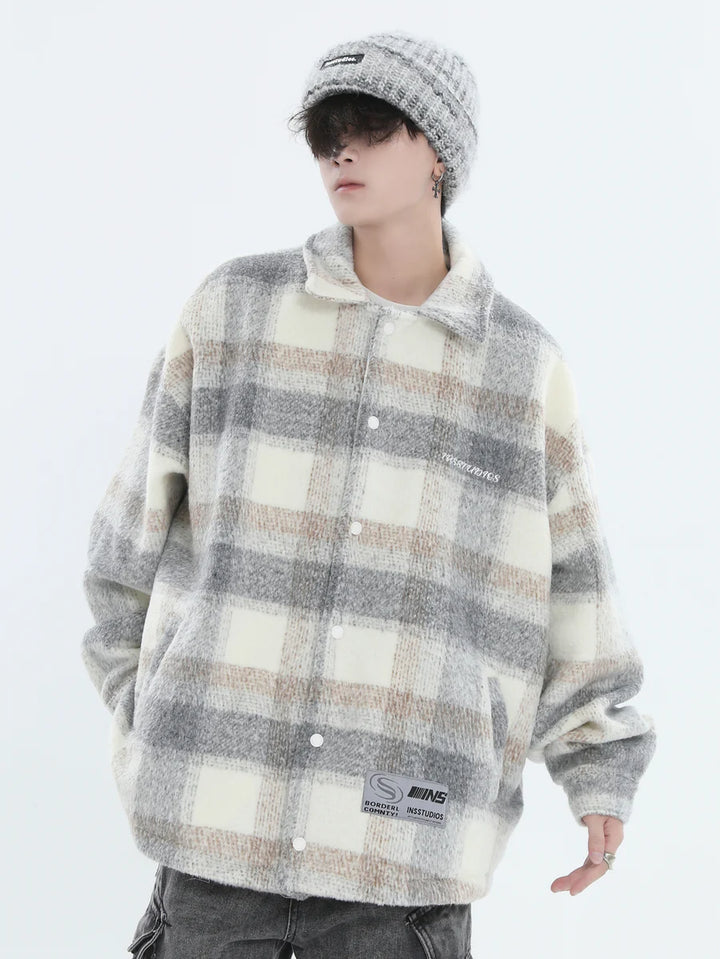 [INSstudios] LOGO LOOSE LAPEL JACKET ST1239