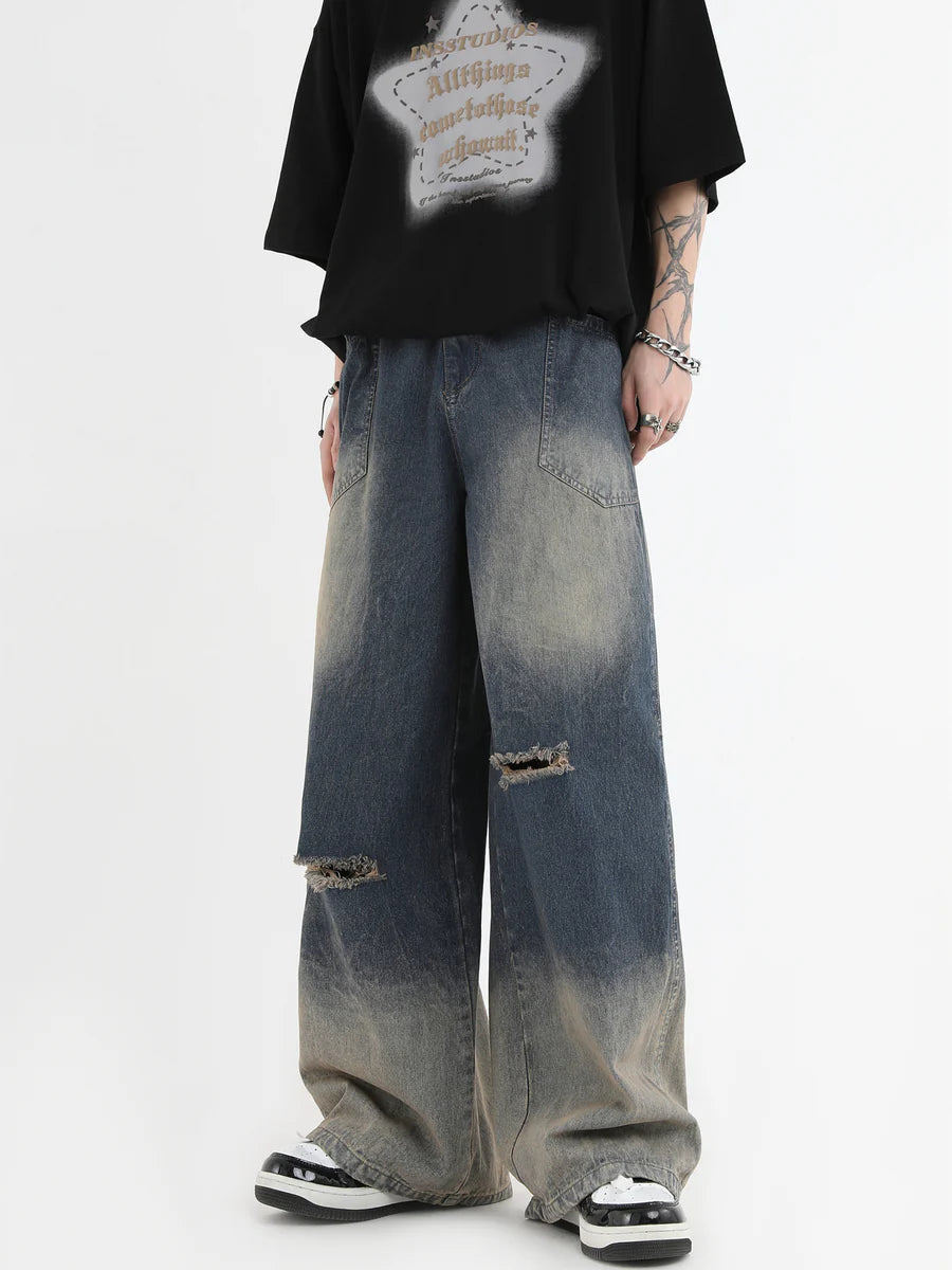 [INSstudios] AMERICAN CUT WASH JEANS ST561