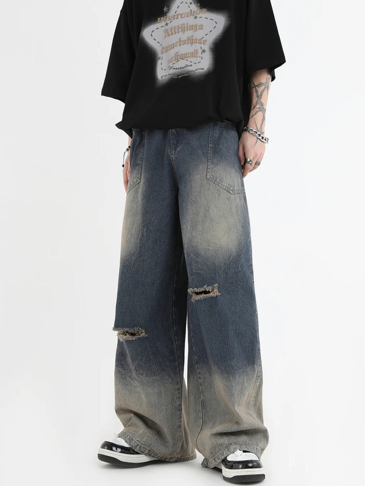 [INSstudios] AMERICAN CUT WASH JEANS ST561