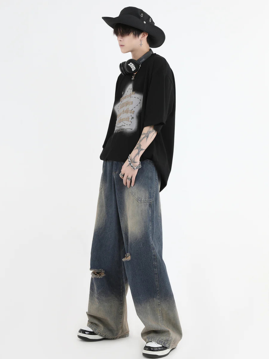 [INSstudios] AMERICAN CUT WASH JEANS ST561