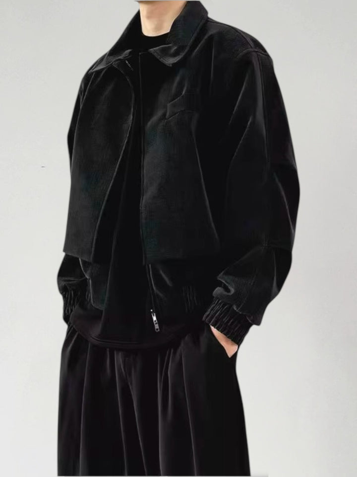 टेक्सचर्ड पैनल्ड पैडेड जैकेट st5034