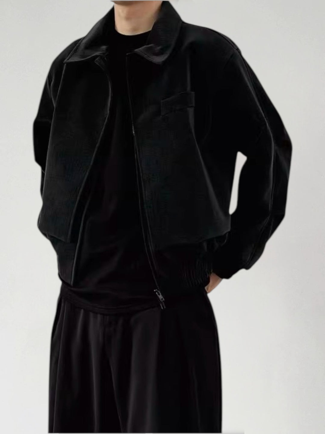 टेक्सचर्ड पैनल्ड पैडेड जैकेट st5034