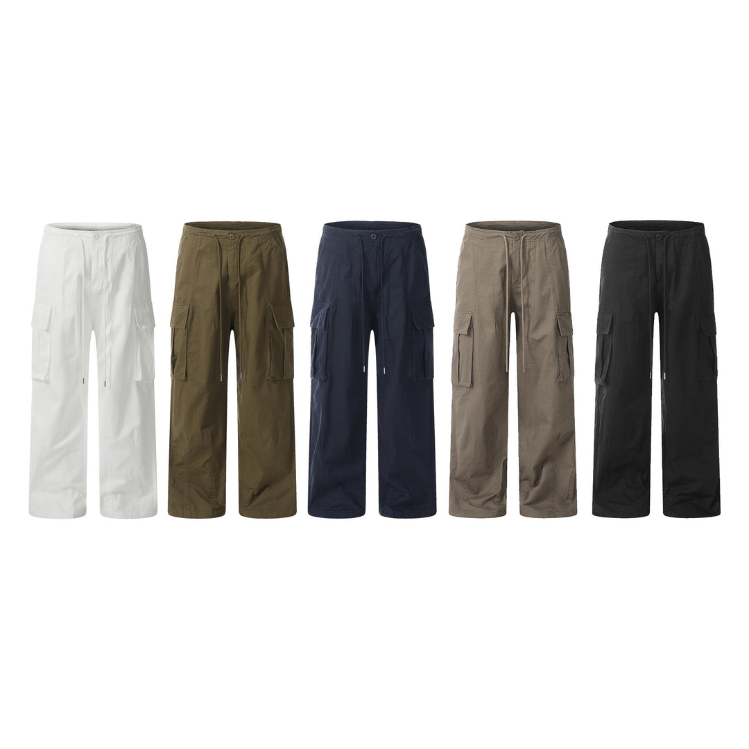 [Feel lonely] VINTAGE WIDE-LEG UTILITY CARGO PANTS st2051