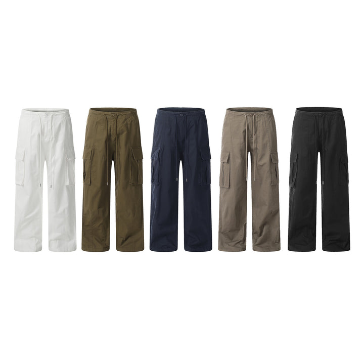 [Feel lonely] VINTAGE WIDE-LEG UTILITY CARGO PANTS st2051