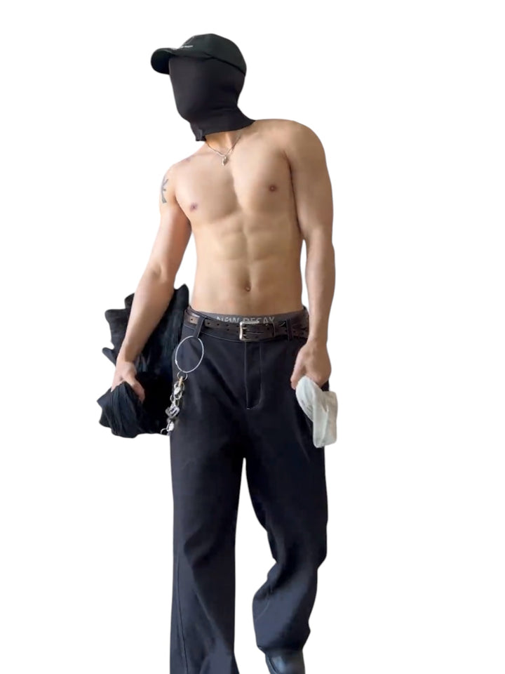 [डेज़र्टो] ए-फ्रेम सॉफ्ट स्ट्रक्चर्ड ट्राउज़र्स st5019