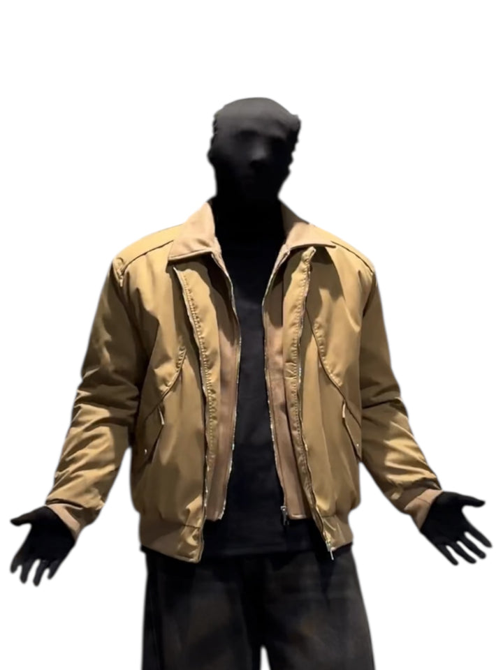 레이어드 룩 칼라 다운 재킷 st5084