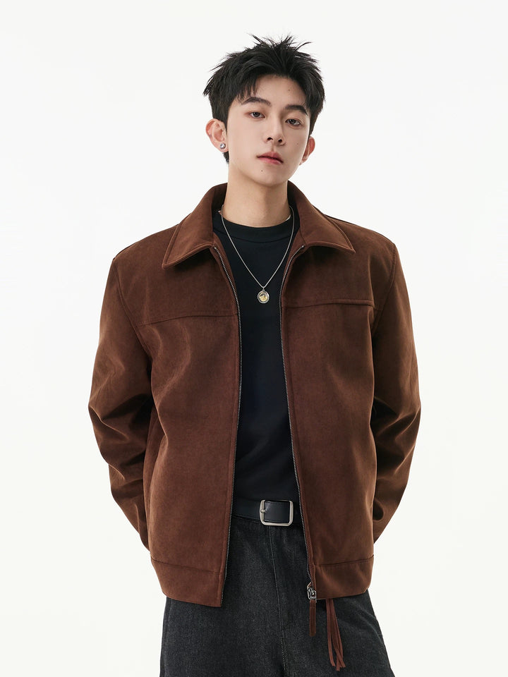 FAUX SUEDE HIP-HOP JACKETst5091