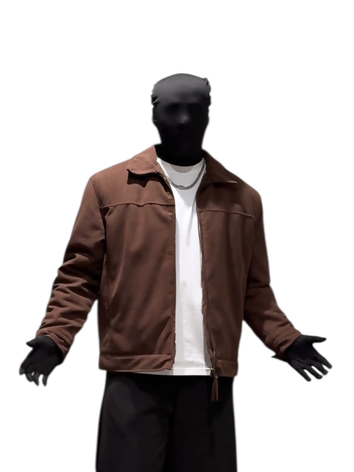 FAUX SUEDE HIP-HOP JACKETst5091