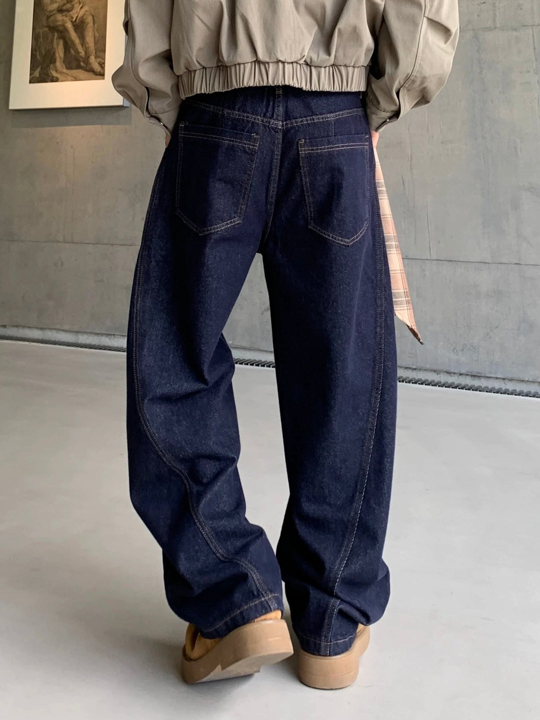 WASHED LOOSE STRAIGHT JEANS st5064