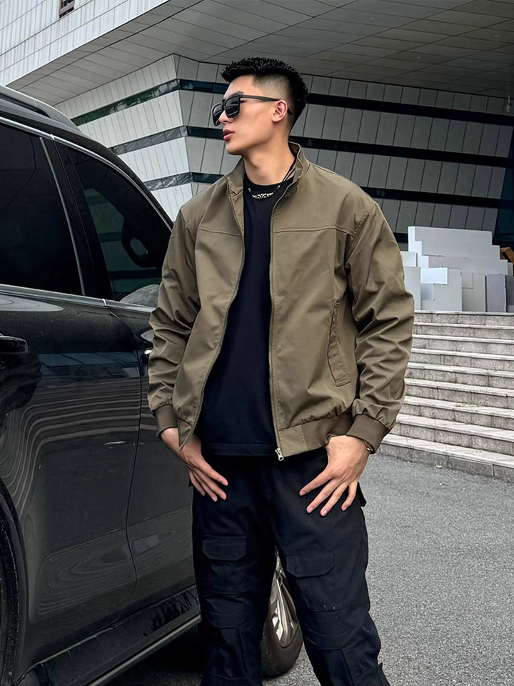 WEATHER-RESISTANT STAND-COLLAR COACH JACKET st5073