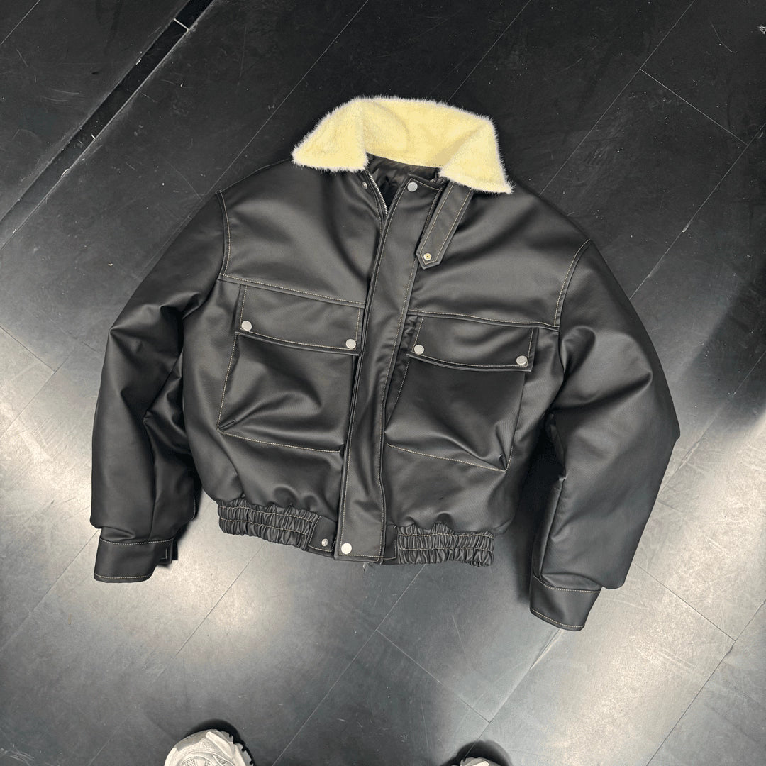 FUR-COLLAR CLEANFIT JACKET st5081