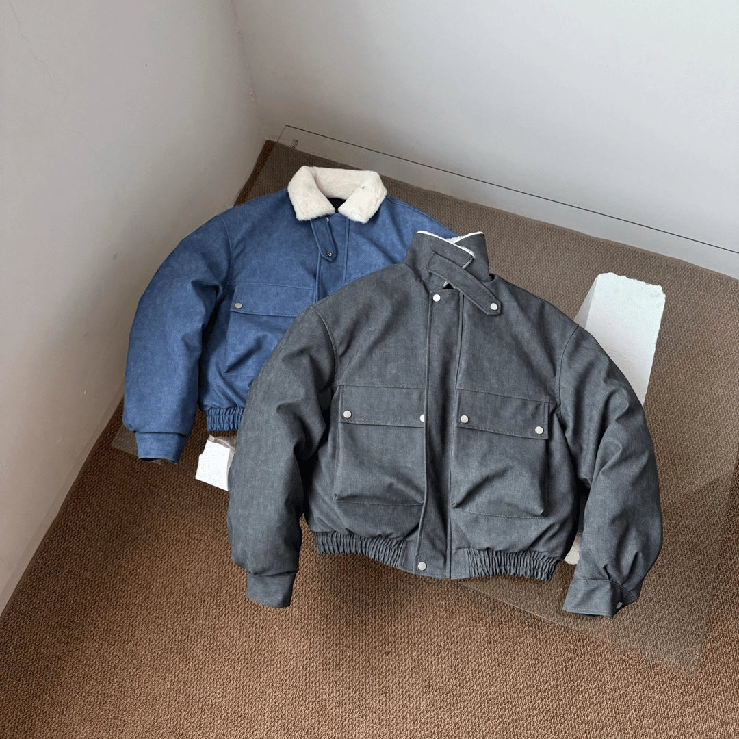 FUR-COLLAR CLEANFIT JACKET st5081