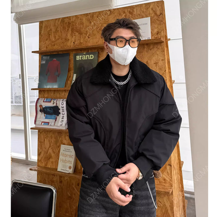 DETACHABLE-COLLAR CROPPED JACKET 5082