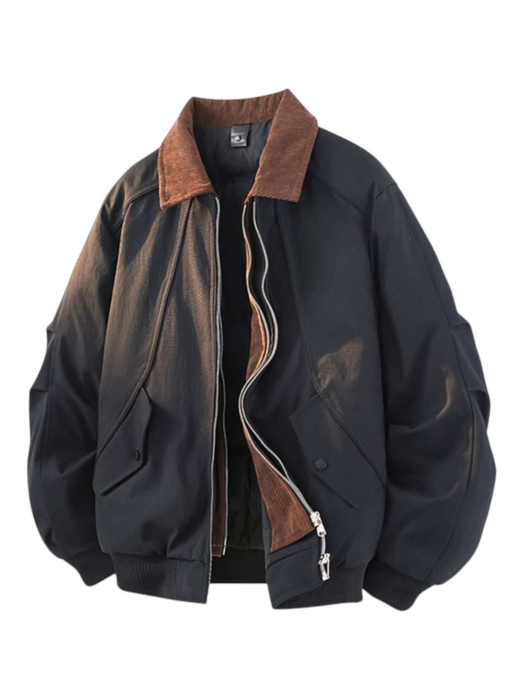 레이어드 룩 칼라 다운 재킷 st5084