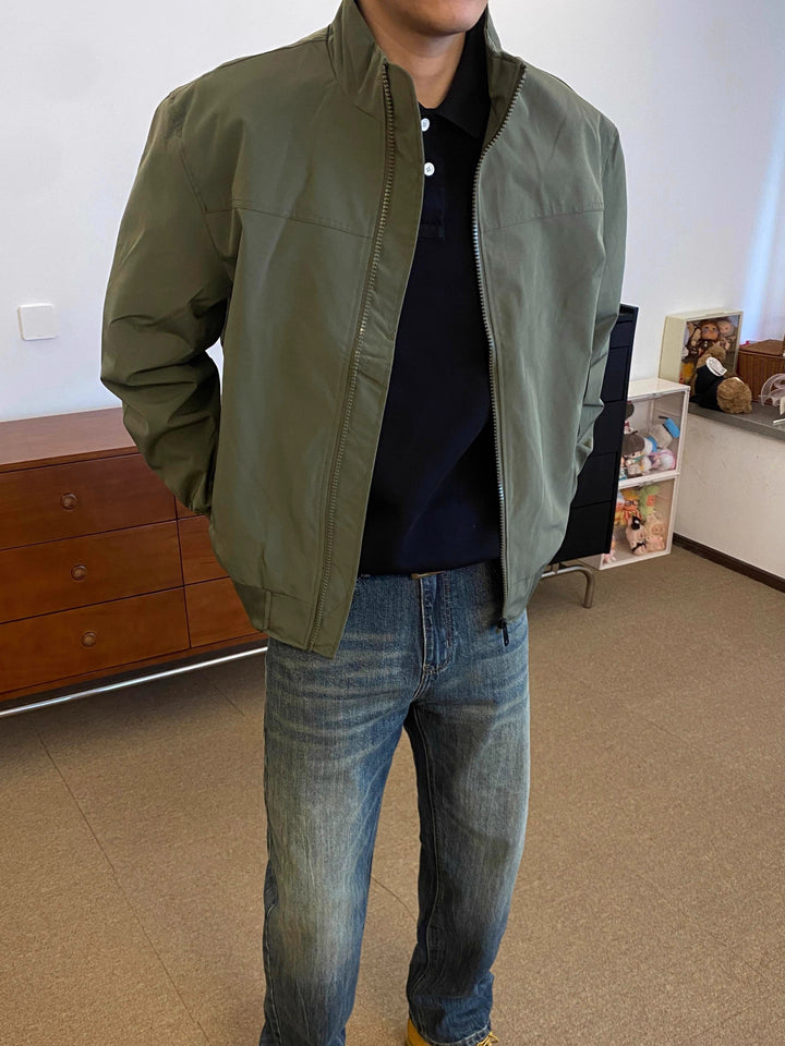 WEATHER-RESISTANT STAND-COLLAR COACH JACKET st5073