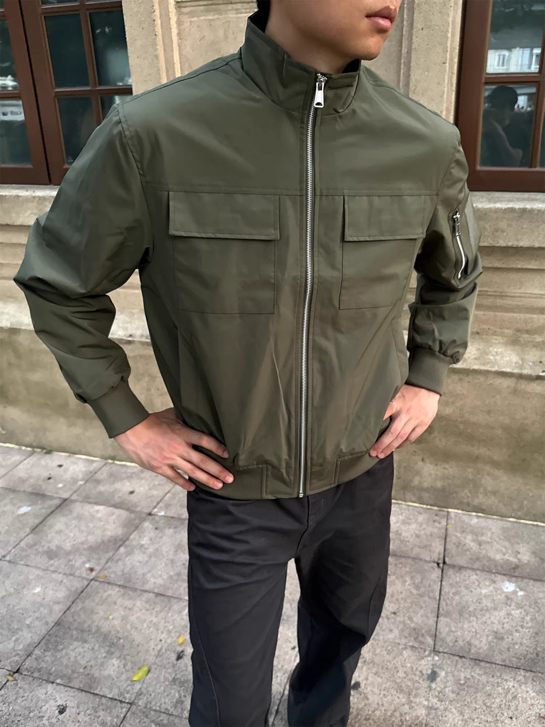UTILITY WATER-RESISTANT BOMBER JACKET st5106