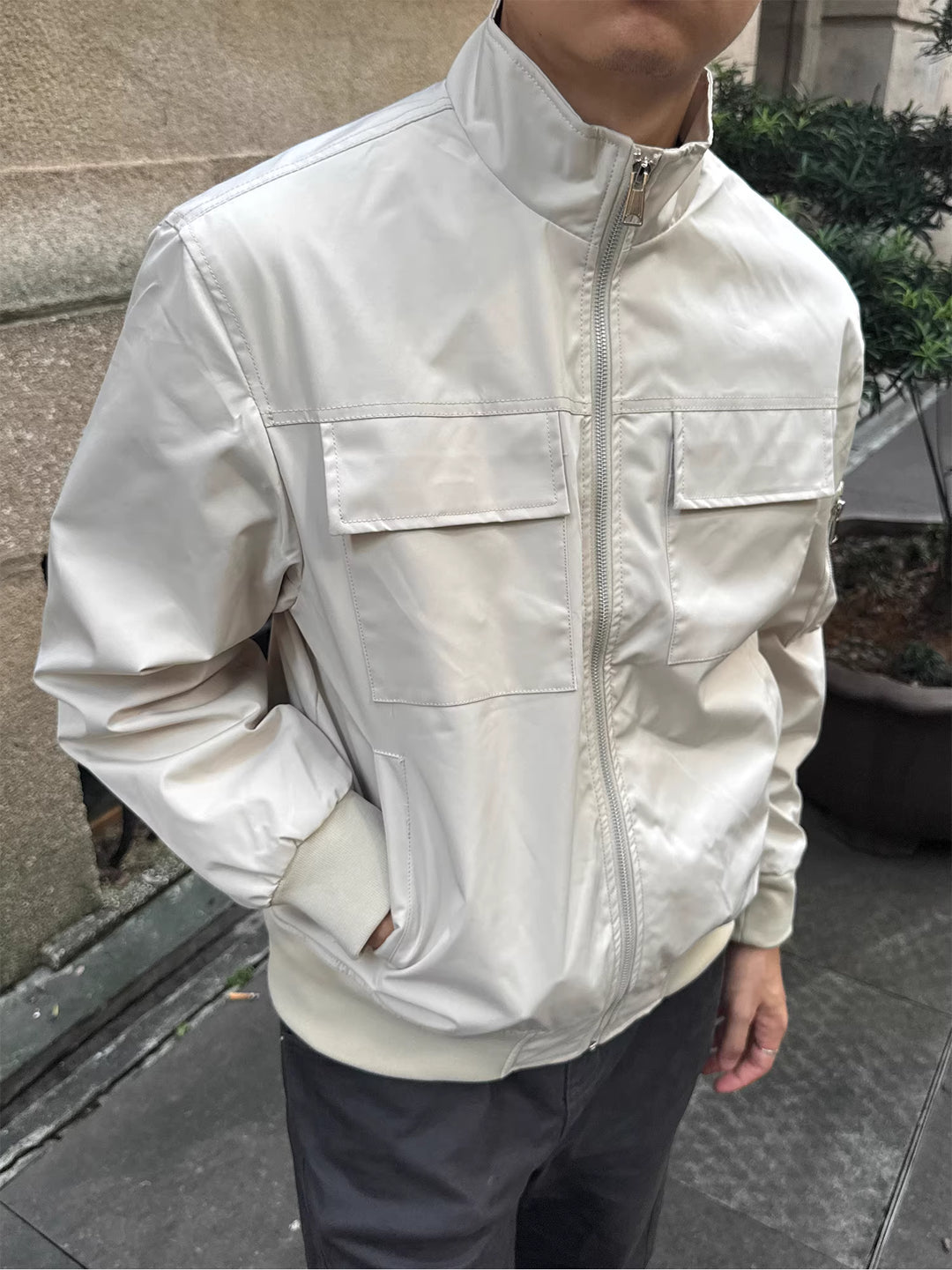 UTILITY WATER-RESISTANT BOMBER JACKET st5106