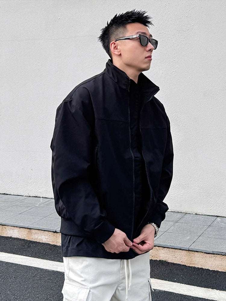 WEATHER-RESISTANT STAND-COLLAR COACH JACKET st5073