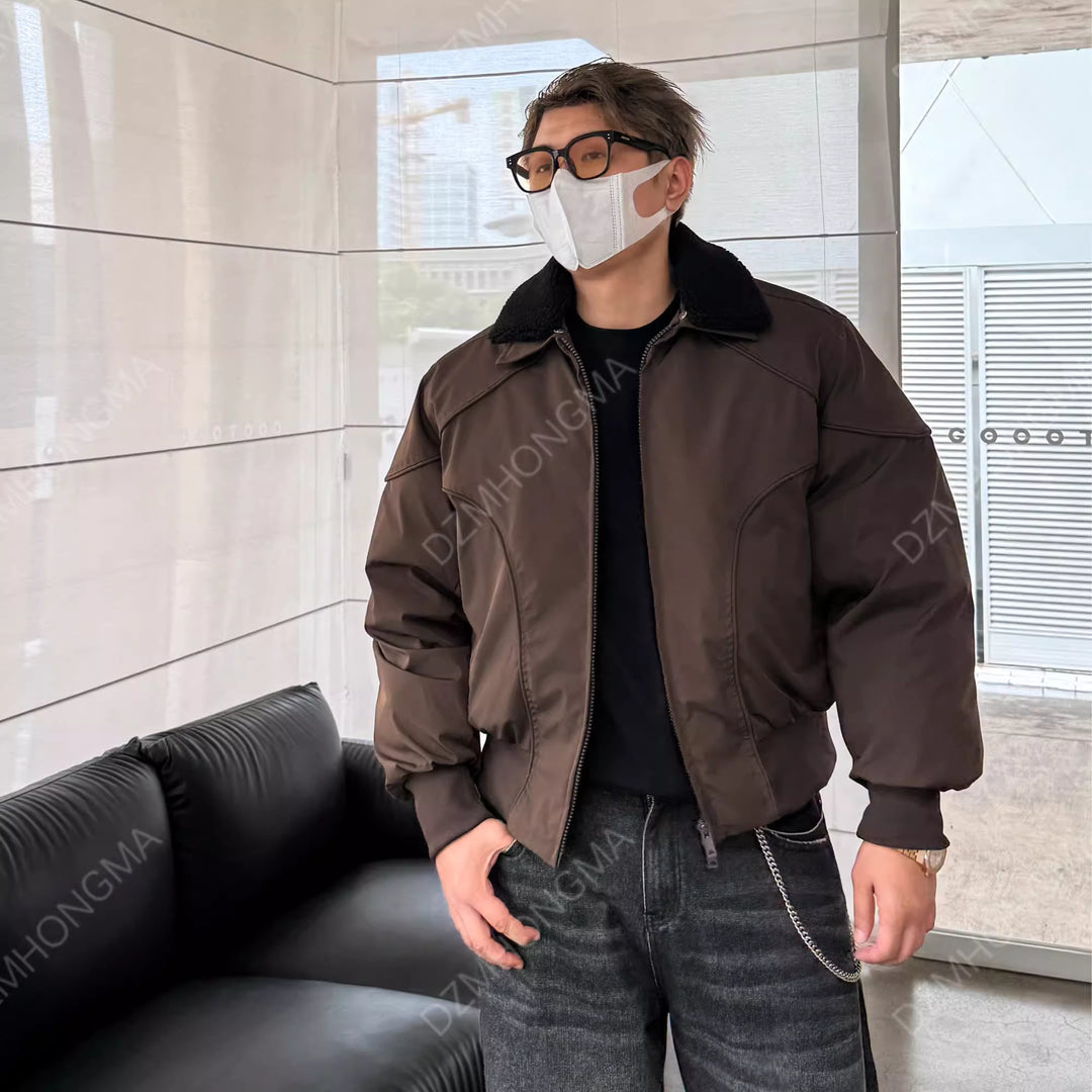 DETACHABLE-COLLAR CROPPED JACKET 5082