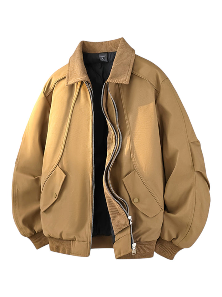 레이어드 룩 칼라 다운 재킷 st5084