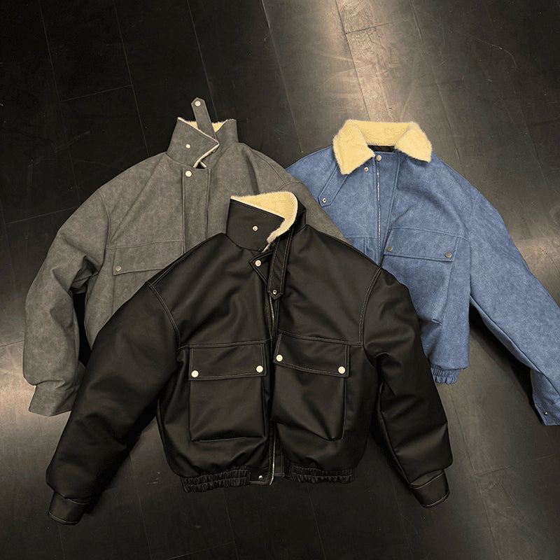 FUR-COLLAR CLEANFIT JACKET st5081