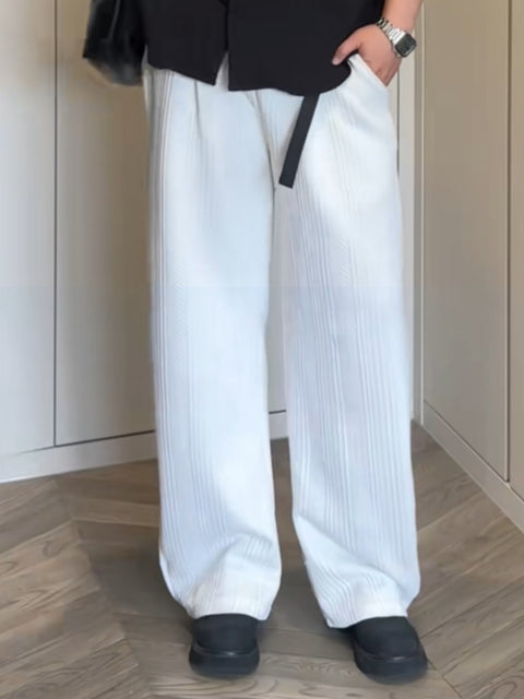 SABER-CUT JACQUARD KNIT TROUSERS ST5145