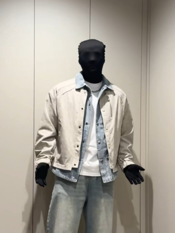 FAKE-LAYER PANELLED DECONSTRUCTED CLEANFIT JACKET ST5115