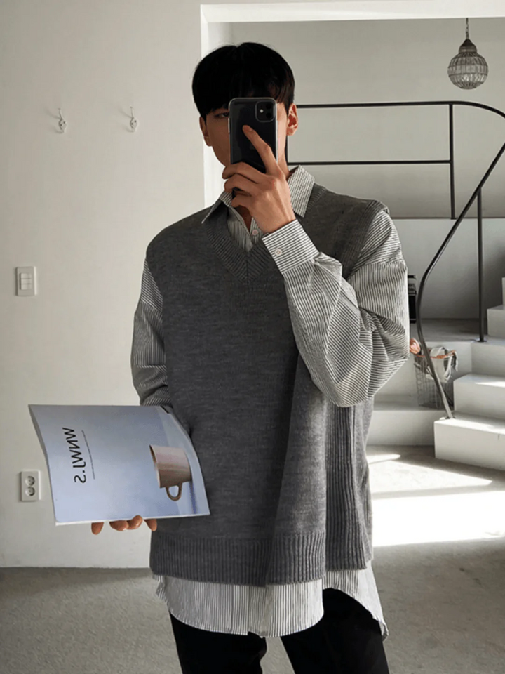 [MRCYC] Color V Neck Vest st40