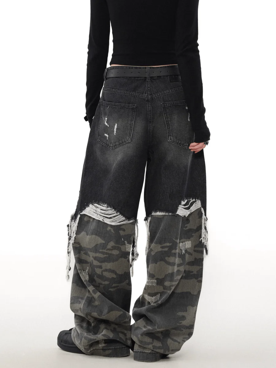 [MRNEARLY] camouflage washed pants st1846