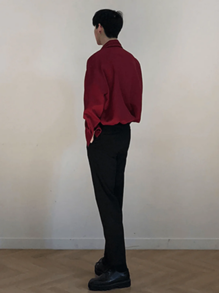 [DAVID&ME] Handsome Ice Silk Shirt st197